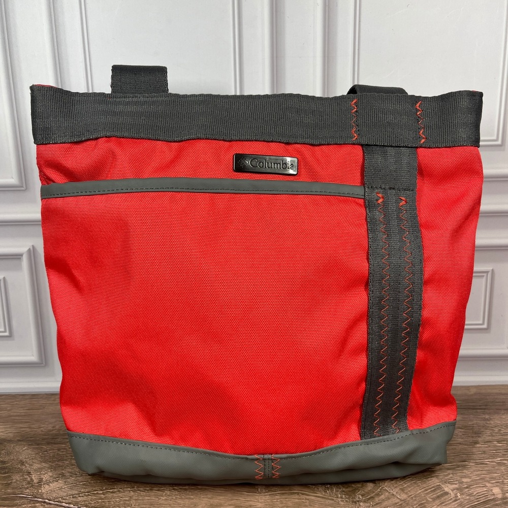 Columbia Omni-Shield Mini Tote Bag Pink Grey Water Repellent Sporty Zip